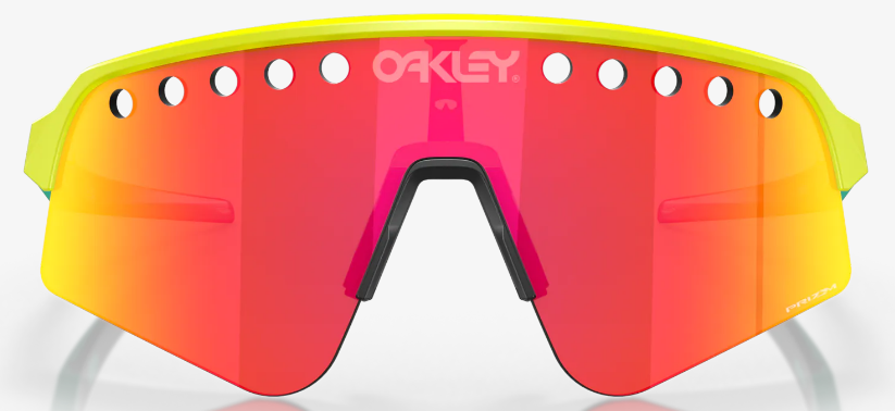 Oakley Sutro Lite Sweep Vented - Tennis Ball Yellow - Prizm Ruby Lens-The Cycling Fix