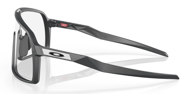 Oakley Sutro - Matte Carbon - Clear Photochromic Lens-The Cycling Fix