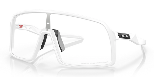 Oakley Sutro - Matte White - Clear Photochromic Lens-The Cycling Fix