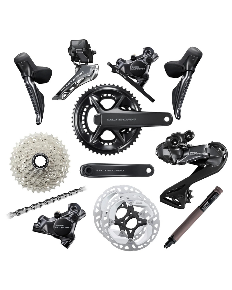 Shimano Ultegra R8100 Di2 12 Speed Disc Groupset - Power Meter - 50-34T-The Cycling Fix
