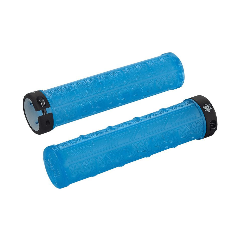 Supacaz Bar Grips - Grizips - clear blue-The Cycling Fix