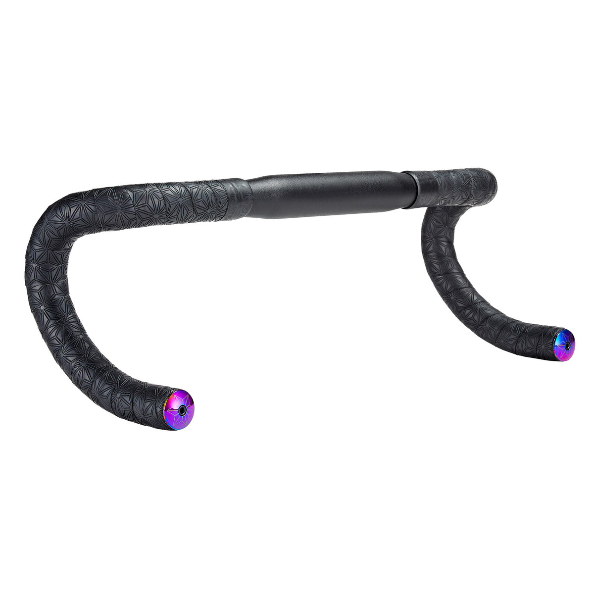 Supacaz Bar Tape SSK - Classic Black with Oil Slick Plugs-The Cycling Fix
