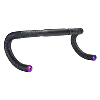 Supacaz Bar Tape SSK - Classic Black with Oil Slick Plugs-The Cycling Fix