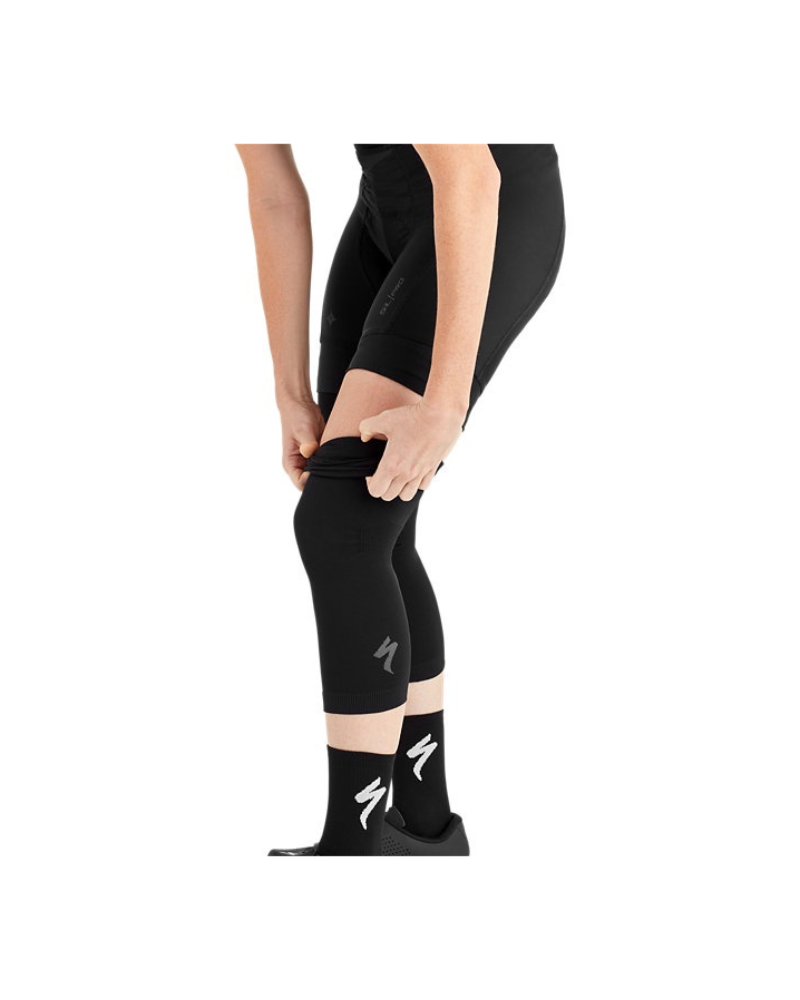 Therminal Engineered Knee Warmers - Black-The Cycling Fix