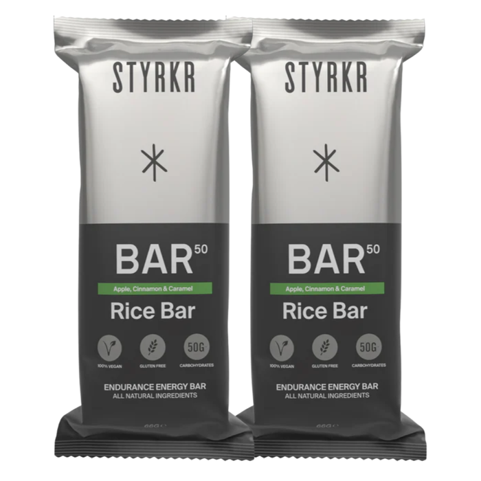 STYRKR 2-Pack Bar50 - Apple Cinnamon Caramel Sultana Energy Bar