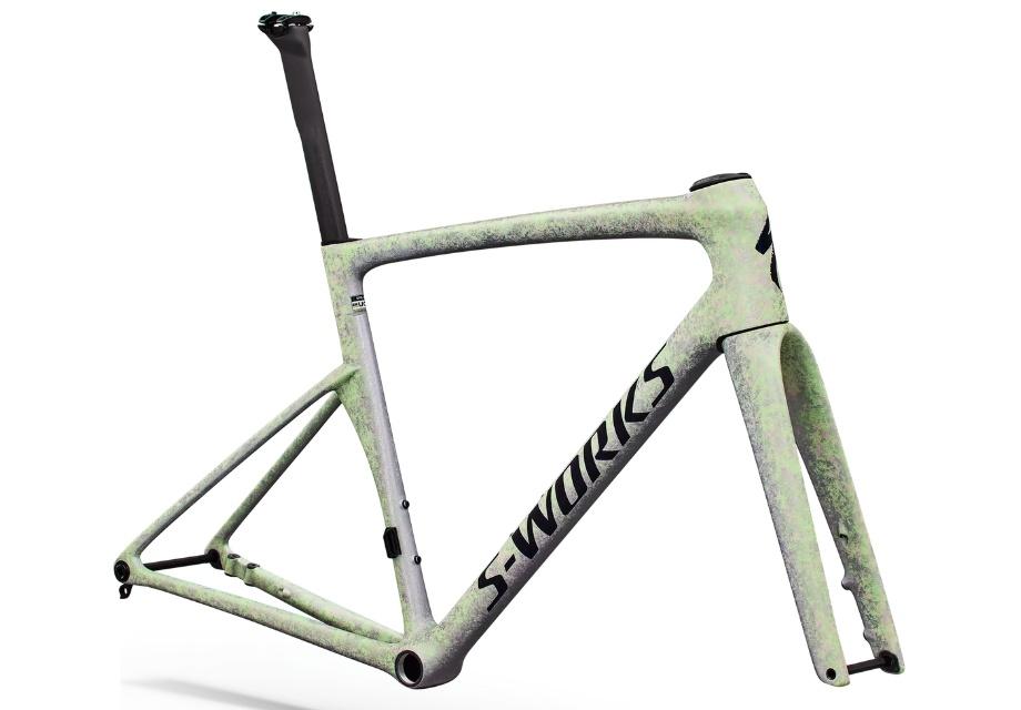 S-Works Tarmac SL9 Frameset - Gloss Powder Lime with Amethyst Frost and Marine