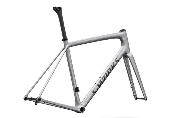 S-Works Aethos 2 Frameset - Gloss Silver Blurred Impasto-The Cycling Fix