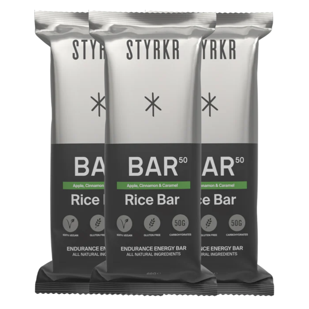 STYRKR 3-Pack Bar50 - Apple Cinnamon Caramel Sultana Energy Bar