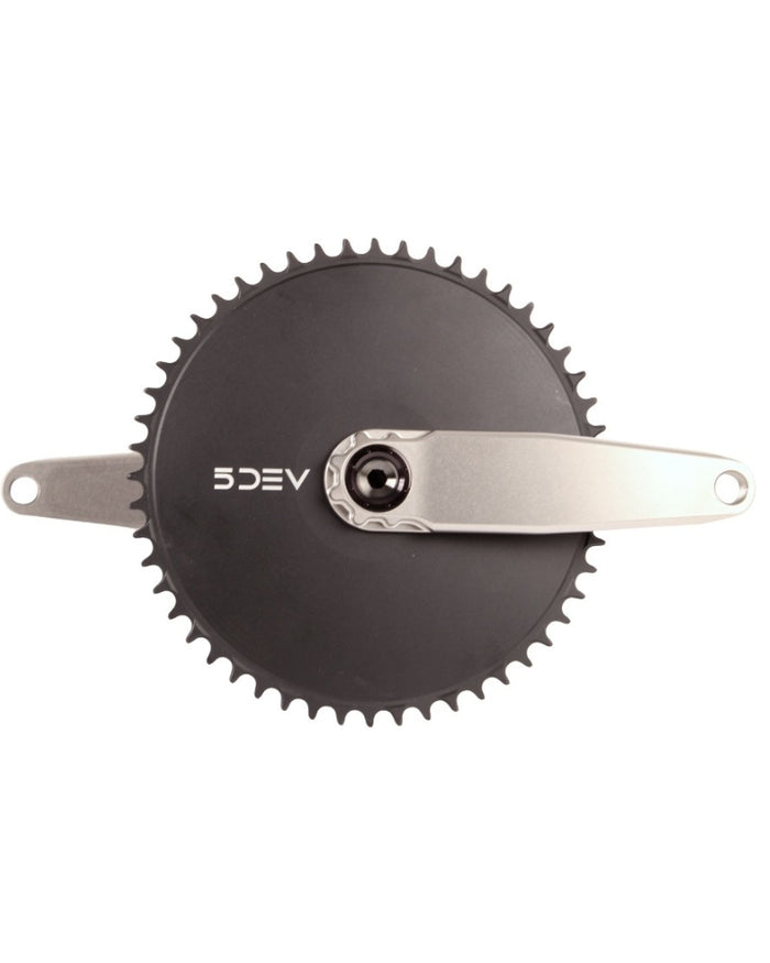 5DEV Titanium Road Crankset with 52T Aero Chainring-The Cycling Fix