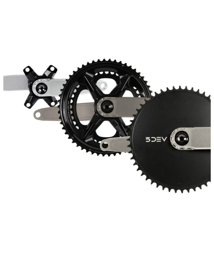 5DEV Titanium Road Crankset with Dura-Ace Spider