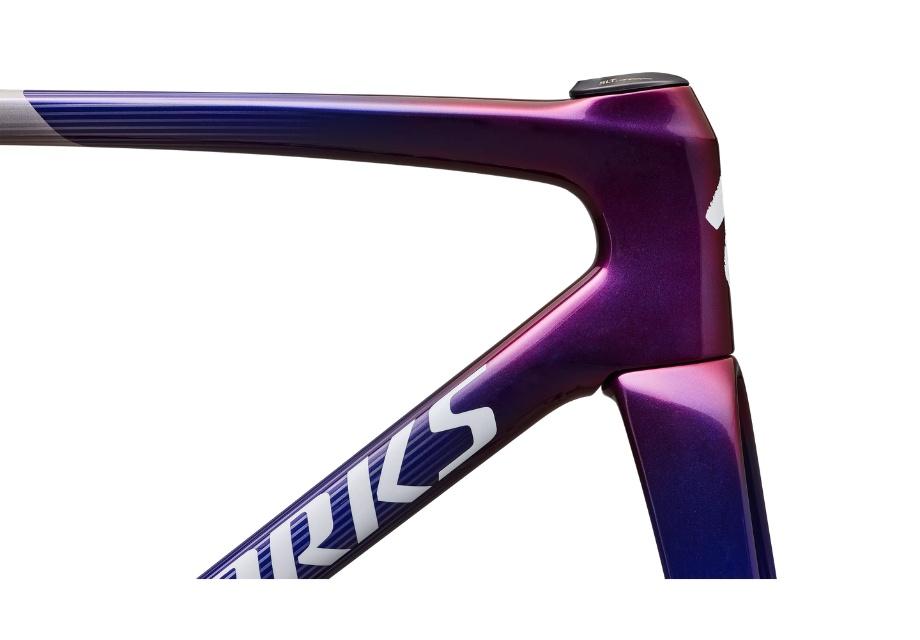 S-Works Tarmac SL9 Frameset -Gloss Dove Grey and Red to Blue Pearl Fade