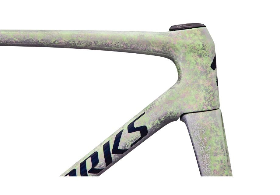 S-Works Tarmac SL9 Frameset - Gloss Powder Lime with Amethyst Frost and Marine