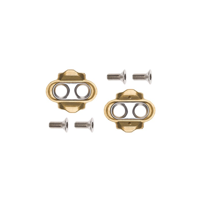 Crankbrothers Standard Release Cleat Kit - 15 Deg Release - 6 Deg Float - Gold-The Cycling Fix