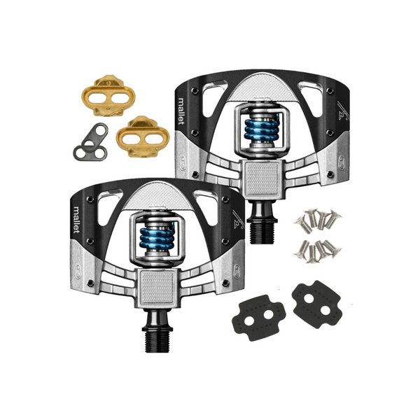 Crankbrothers Pedal Mallet 3 Raw Black-The Cycling Fix