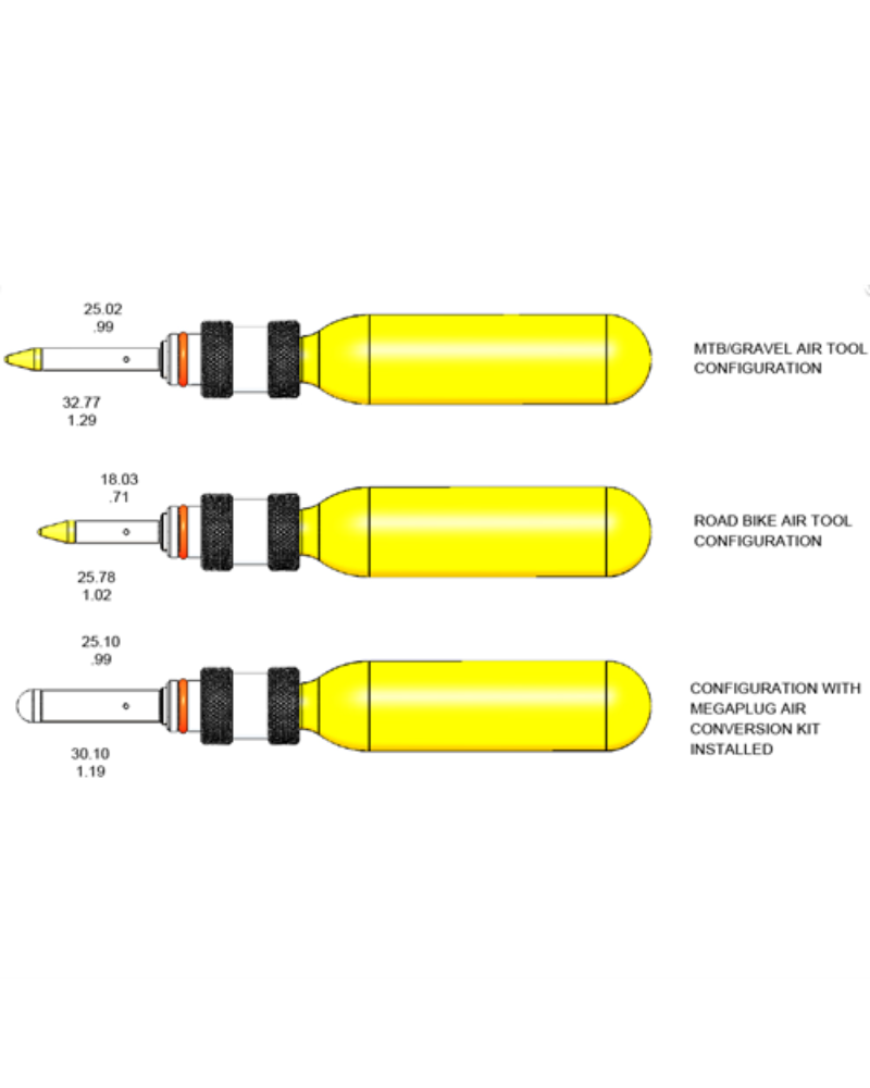 DYNAPLUG Tubeless Repair Kit - Air Road - Black W/ Pouch & Hose - Smaller Plugs Road Specific-The Cycling Fix