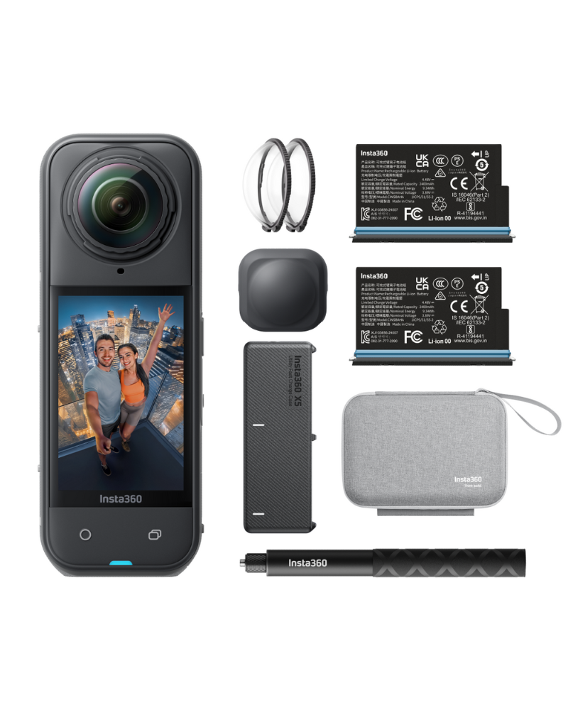 Insta360 X5 8K 360 Camera Essentials Bundle-The Cycling Fix