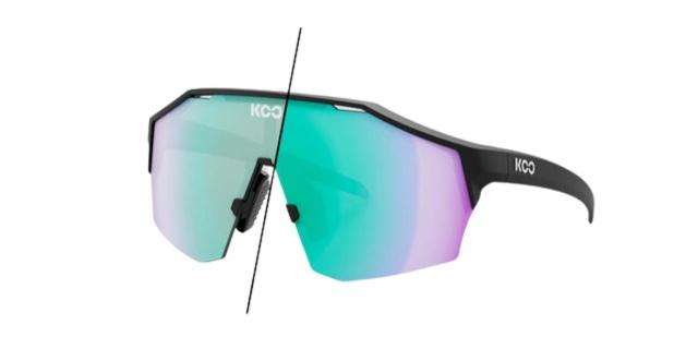 Koo Alibi - Black Matte - Green Photochromic & Free Gold Mirror Lens Bundle-The Cycling Fix