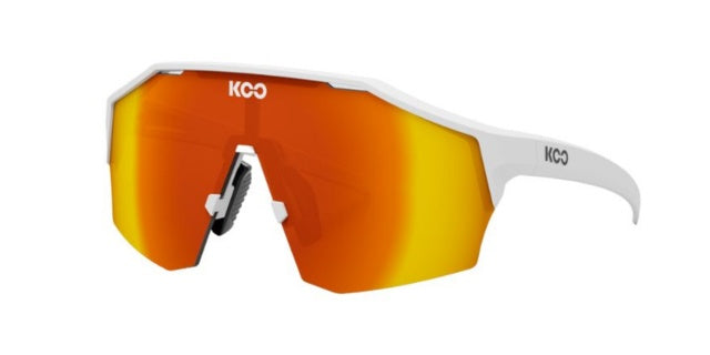 Koo Alibi - White Matte - Green Photochromic & Free Red Mirror Lens Bundle-The Cycling Fix