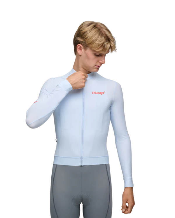 MAAP Training Thermal Long Sleeve Jersey 2.0 - Blue Finch-The Cycling Fix