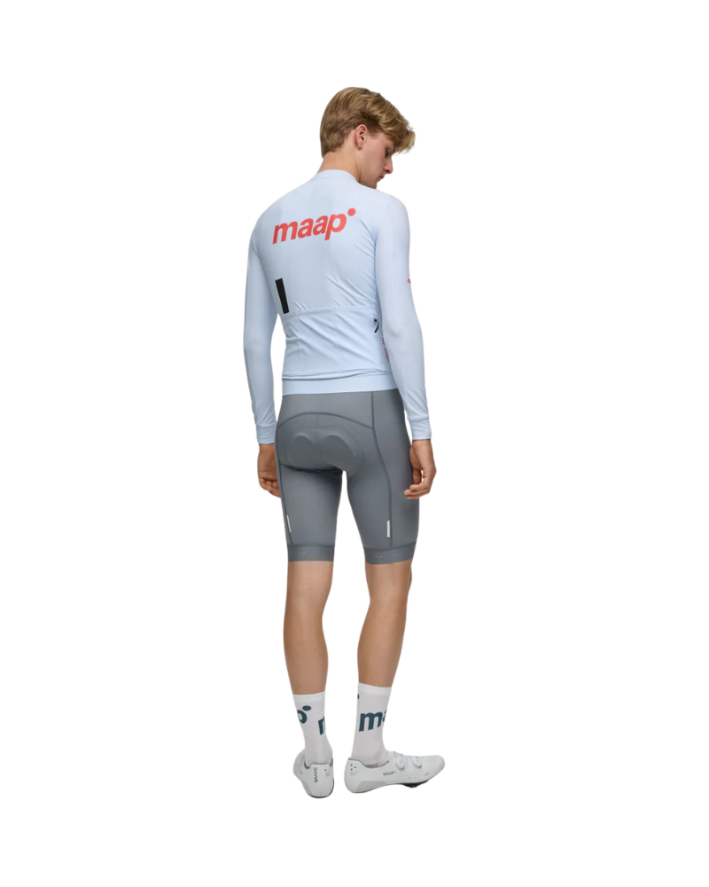 MAAP Training Thermal Long Sleeve Jersey 2.0 - Blue Finch-The Cycling Fix