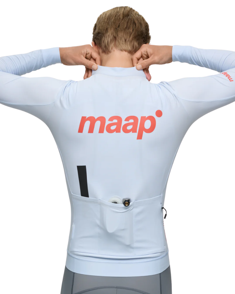 MAAP Training Thermal Long Sleeve Jersey 2.0 - Blue Finch-The Cycling Fix
