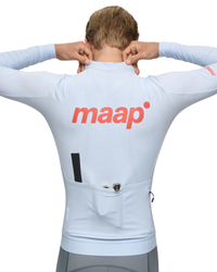 MAAP Training Thermal Long Sleeve Jersey 2.0 - Blue Finch-The Cycling Fix