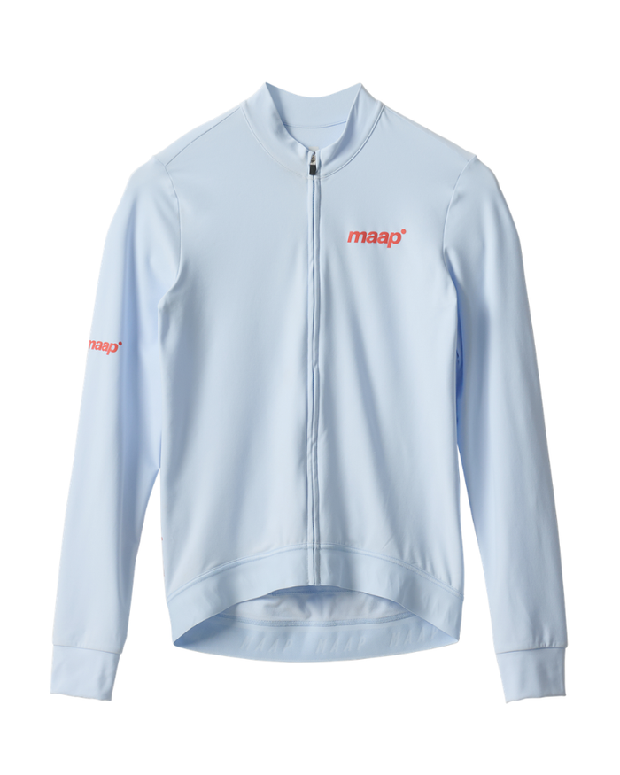 MAAP Training Thermal Long Sleeve Jersey 2.0 - Blue Finch-The Cycling Fix