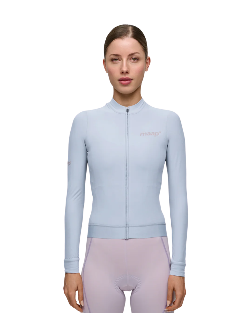 MAAP Women's Training Thermal Long Sleeve Jersey 2.0 - Blue Finch-The Cycling Fix