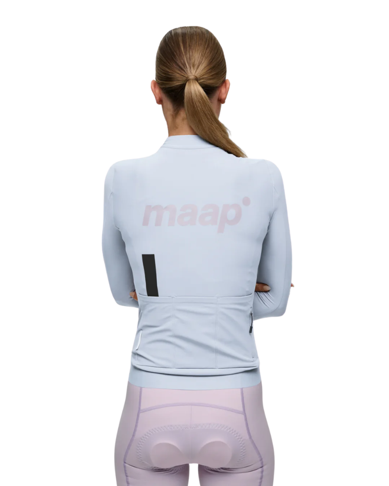 MAAP Women's Training Thermal Long Sleeve Jersey 2.0 - Blue Finch-The Cycling Fix