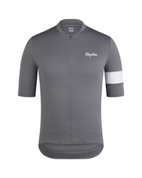 Rapha Men's Core Jersey - Grey / White-The Cycling Fix