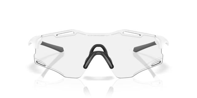 Oakley Cybr Zero - Matte White- Clear Photochromic-The Cycling Fix