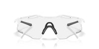 Oakley Cybr Zero - Matte White- Clear Photochromic-The Cycling Fix