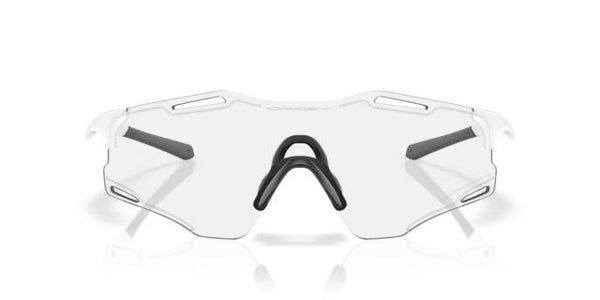 Oakley Cybr Zero - Matte White- Clear Photochromic-The Cycling Fix