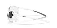 Oakley Cybr Zero - Matte White- Clear Photochromic-The Cycling Fix