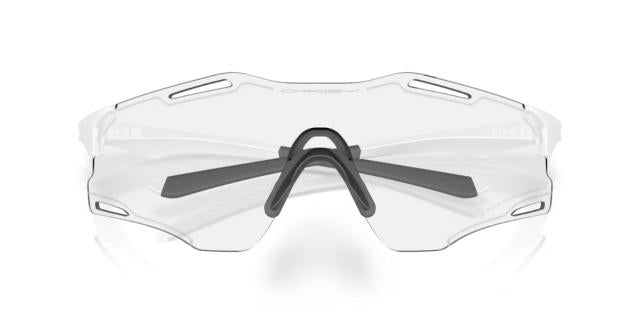Oakley Cybr Zero - Matte White- Clear Photochromic-The Cycling Fix