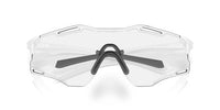 Oakley Cybr Zero - Matte White- Clear Photochromic-The Cycling Fix