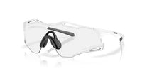 Oakley Cybr Zero - Matte White- Clear Photochromic-The Cycling Fix