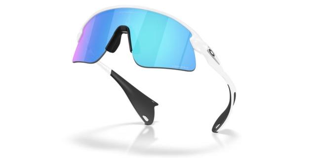 Oakley Stunt Devil - Matte White - Prizm Sappire Lens-The Cycling Fix