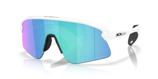 Oakley Stunt Devil - Matte White - Prizm Sappire Lens-The Cycling Fix