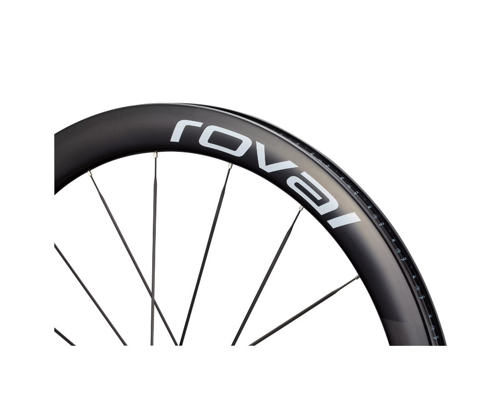 Roval Rapide CLX III Tubeless - Front - Gloss Carbon / Gloss White-The Cycling Fix