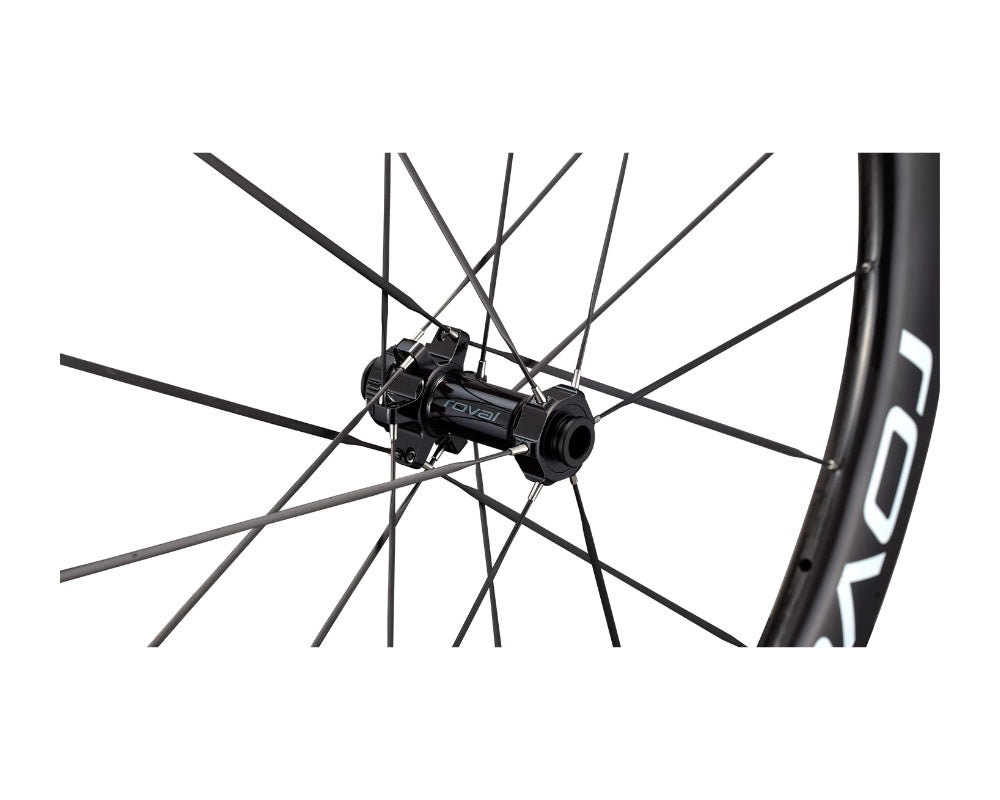 Roval Rapide CLX III Tubeless - Front - Gloss Carbon / Gloss White-The Cycling Fix