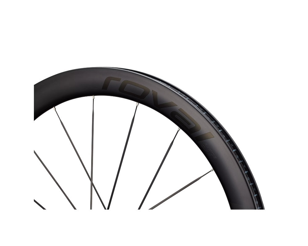 Roval Rapide CLX III Tubeless - Front - Satin Carbon / Gloss Black-The Cycling Fix