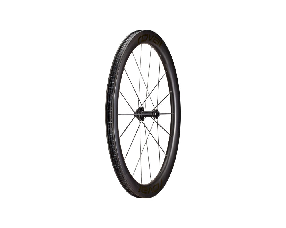 Roval Rapide CLX III Tubeless - Front - Satin Carbon / Gloss Black-The Cycling Fix