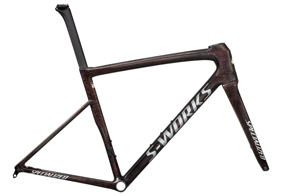 S-Works Tarmac SL8 Frameset - Gloss Carbon and Red To Gold Blurred Speckle