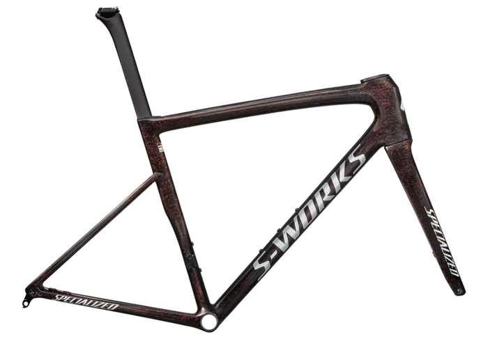 S-Works Tarmac SL8 Frameset - Gloss Carbon and Red To Gold Blurred Speckle
