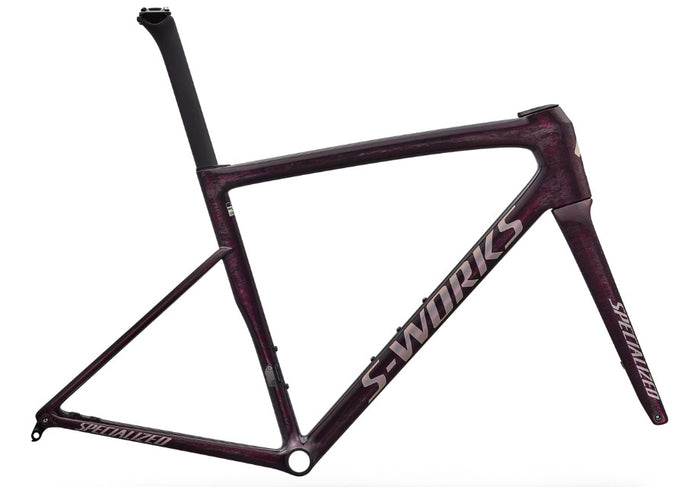 2026 Specialized Tarmac SL8 Frameset - Gloss Carbon and Bordeaux Metallic-The Cycling Fix