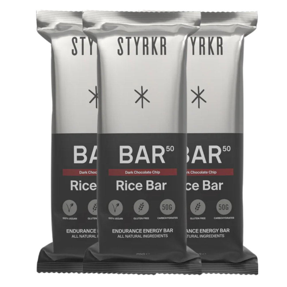 STYRKR 3-Pack Bar50 - Dark Chocolate Chip Energy Bar-The Cycling Fix