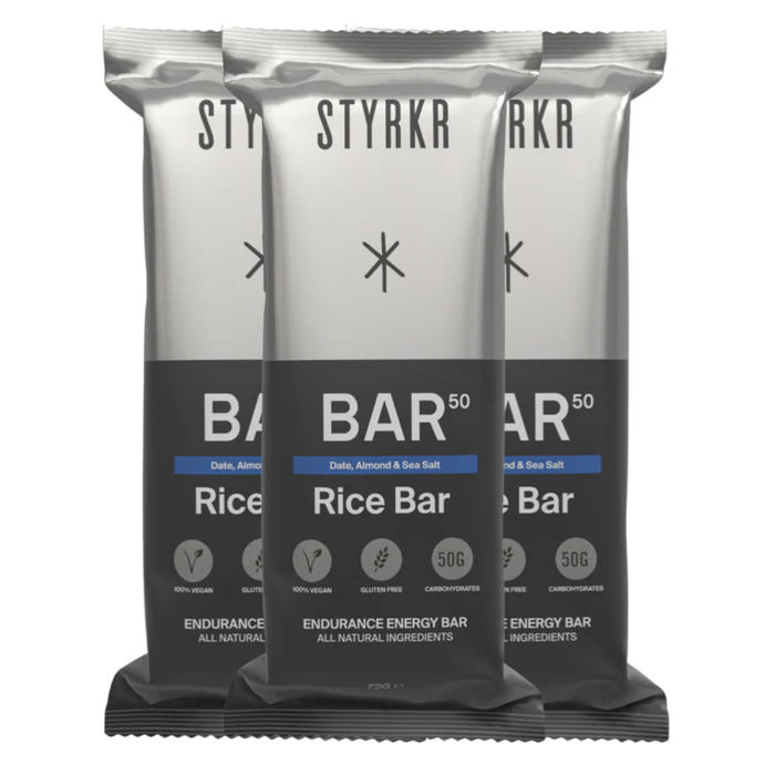 STYRKR 3-Pack Bar50 - Date Almond Sea Salt Energy Bar-The Cycling Fix