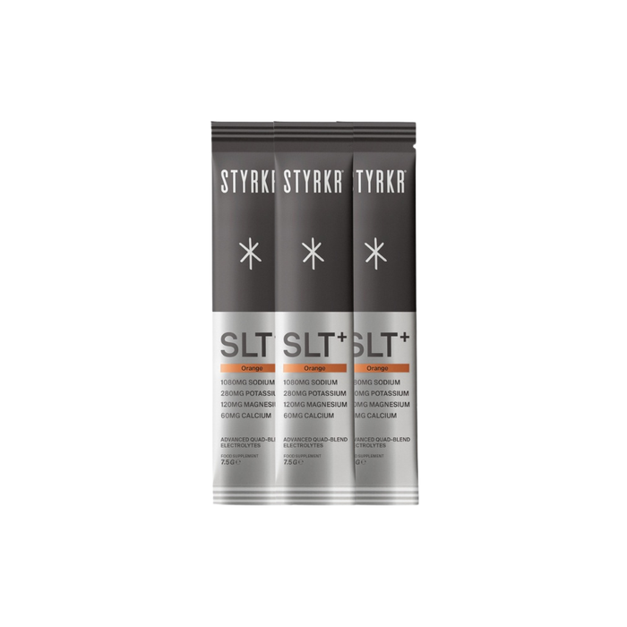 Styrkr 3-Pack SLT+ Orange High Strength Electrolyte Sachet-The Cycling Fix