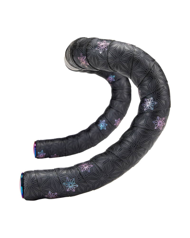 Supacaz Bar Tape SSK - Oil Slick Galaxy with Oil Slick Plugs